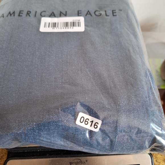 American Eagle Jeans Womens 4 Dark Blue Denim Pants AE Artist Flare Boot Stretch - Picture 15 of 16